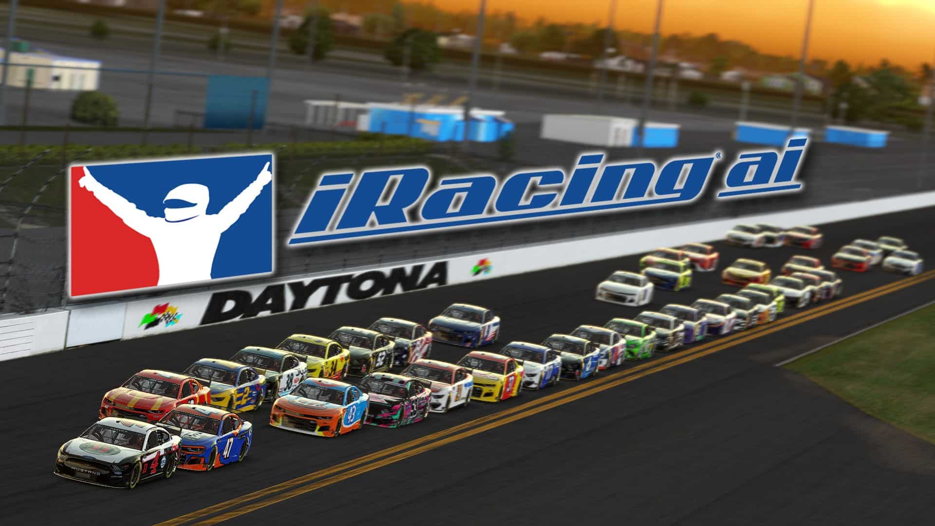 Racing in a public server in Just Daytona on Roblox 