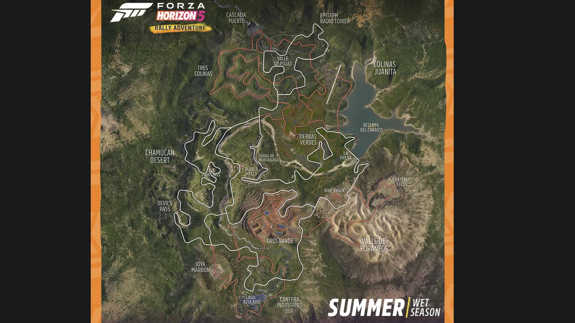 Forza Horizon 1 Map