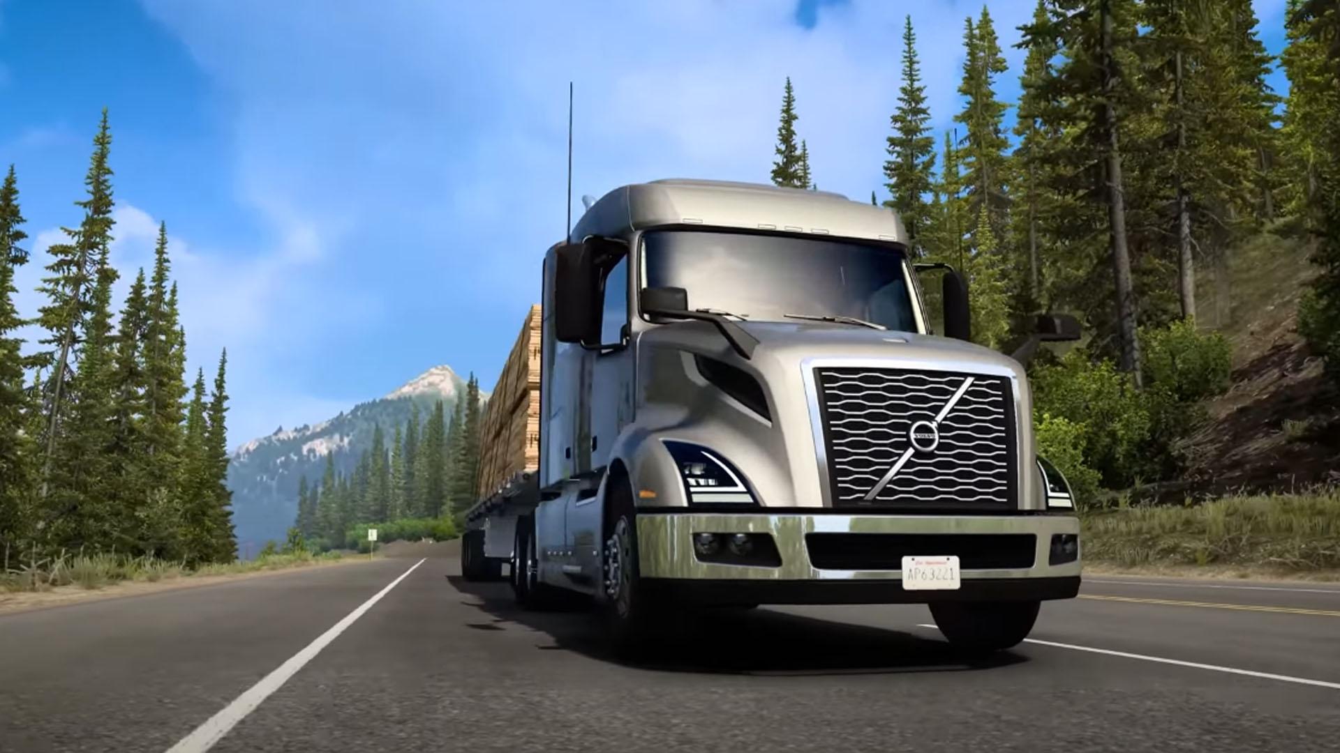 Volvo VNL now within American Truck Simulator via free update Traxion
