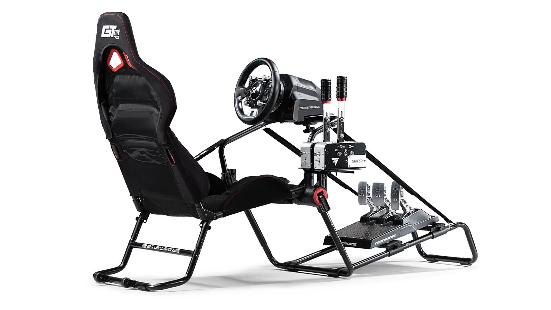 Next Level Racing s GTLite Pro is an upgraded foldable sim racing