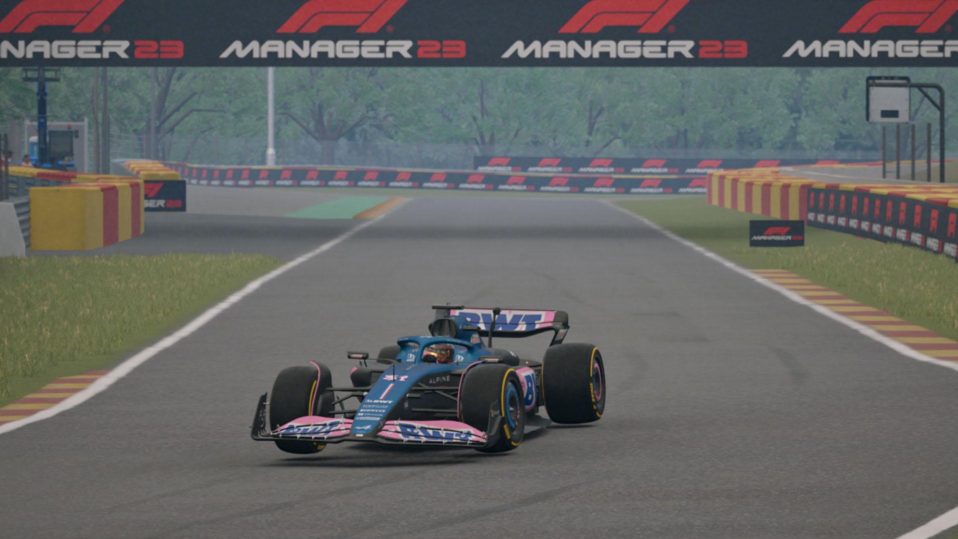 Spa Race Replay Moment now playable within F1 Manager 2023