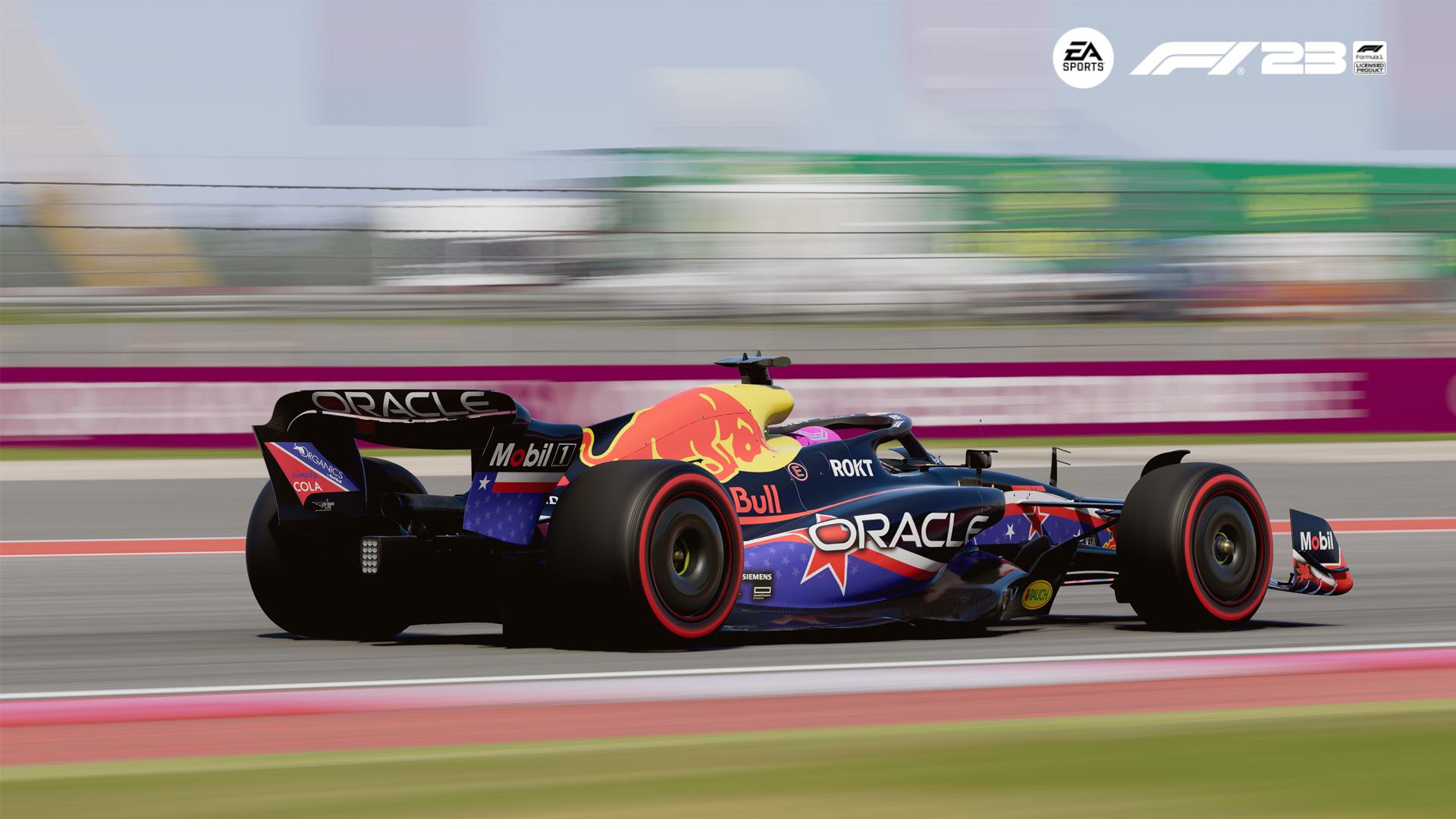 Red Bull's fan-created US GP livery now within F1 23 game