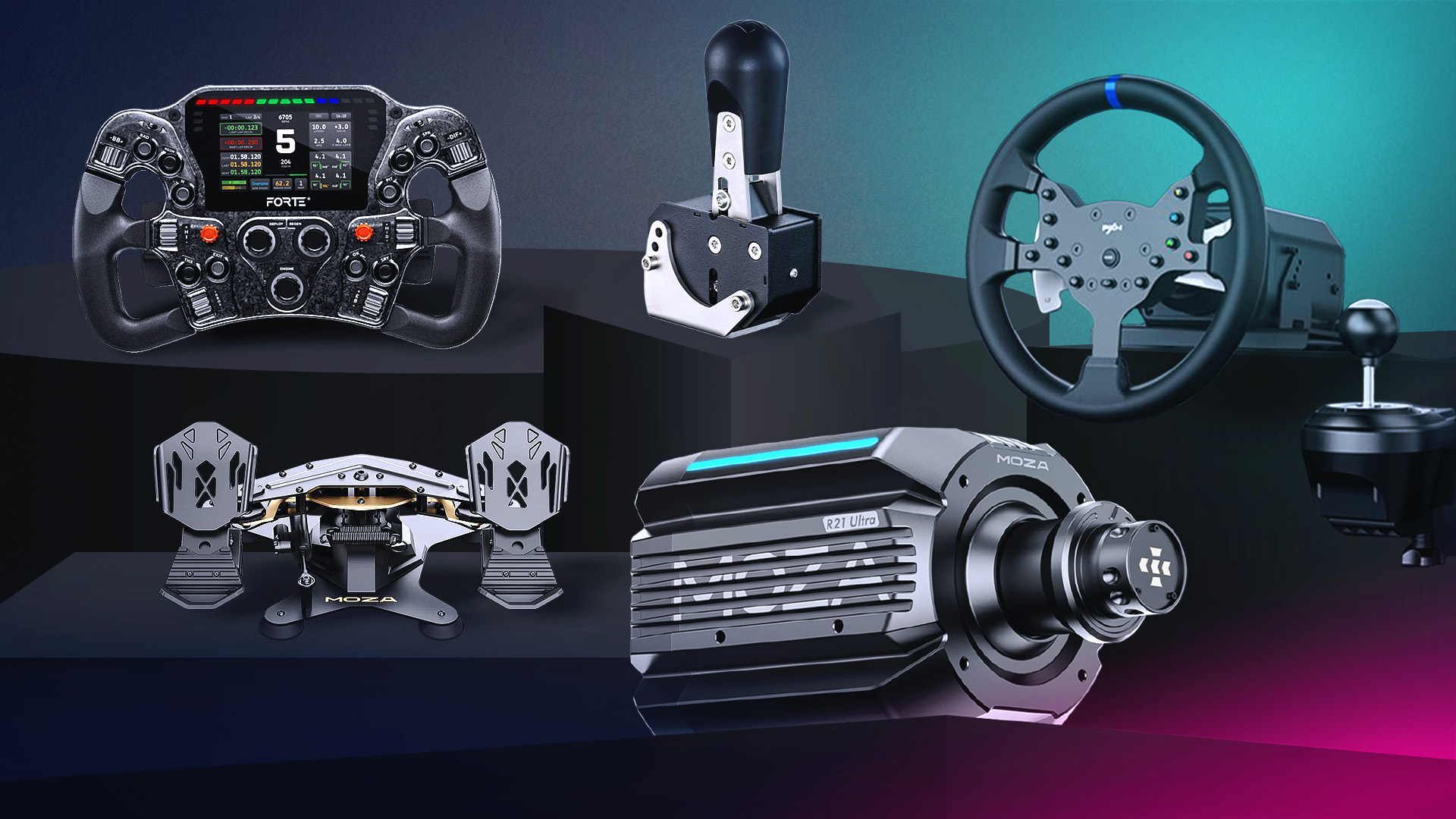 MOZA sim racing equipment