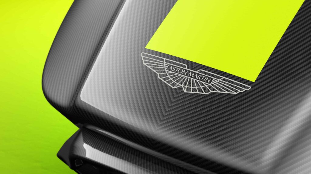 Aston Martin AMR-C01 simulator carbon fibre