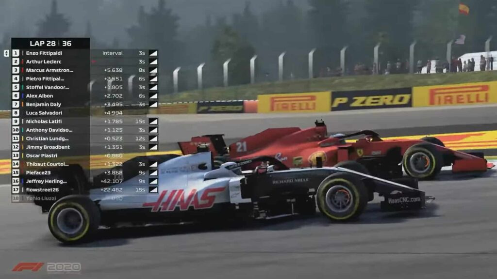 Fittipaldi overtakes Leclerc Virtual Grand Prix