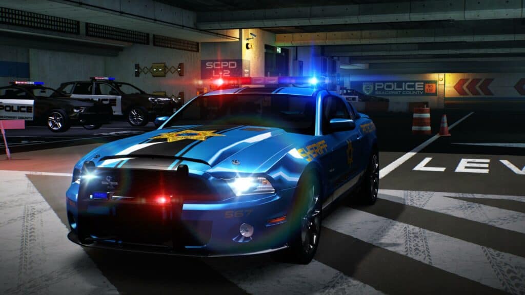 Cop car Ford Mustang in Need for Speed Hot Pursuit Remastered