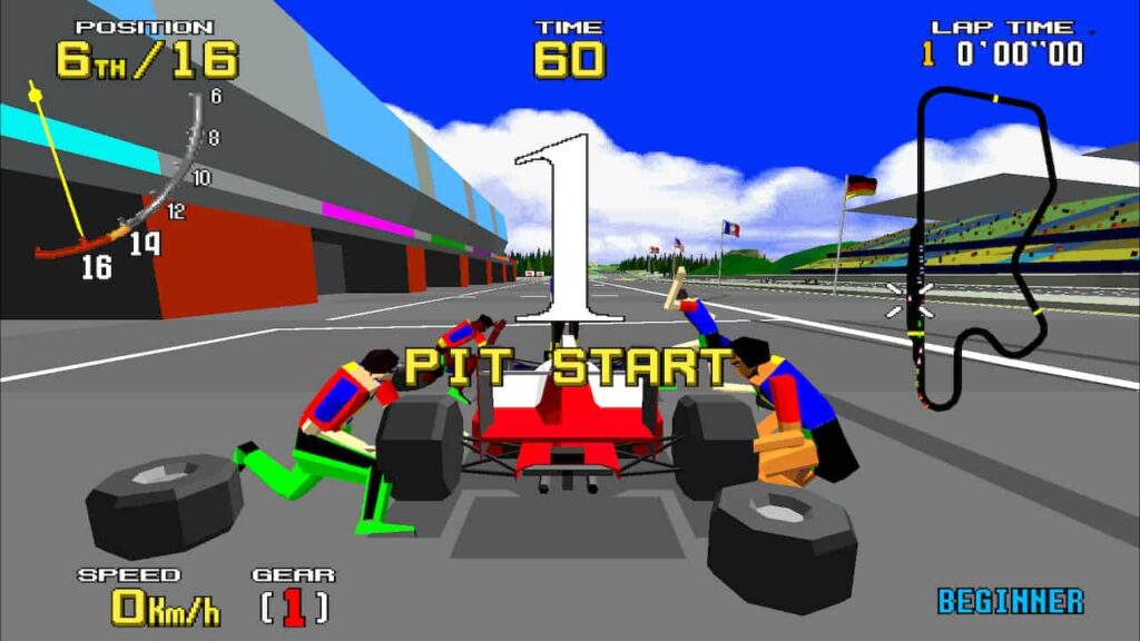 Virtua Racing Switch pit stop