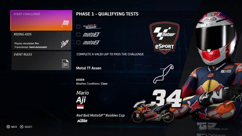 MotoGp eSport Qualifying Tests 2021
