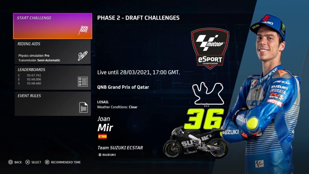 MotoGP eSport Championship 2021 time trial 2