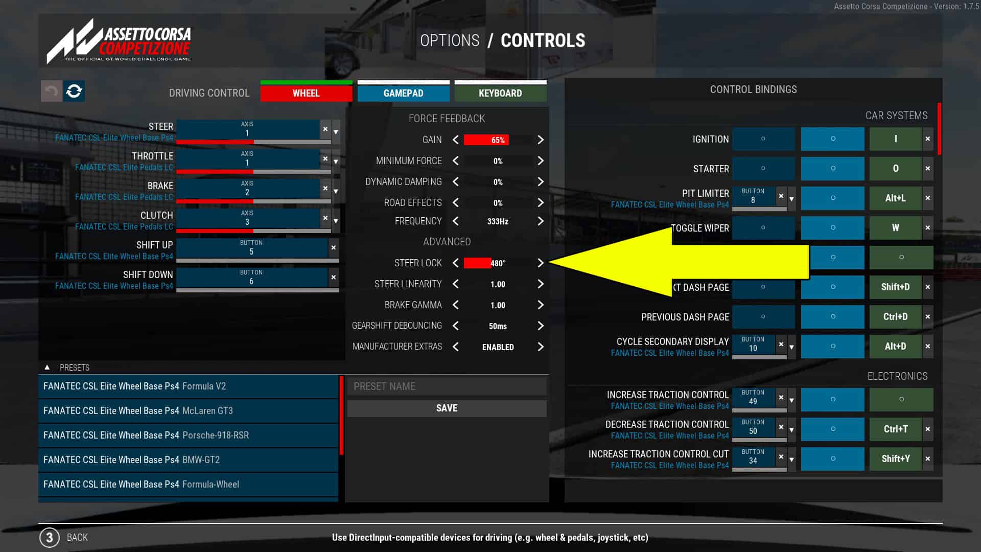 Setting defaults assetto corsa что делать