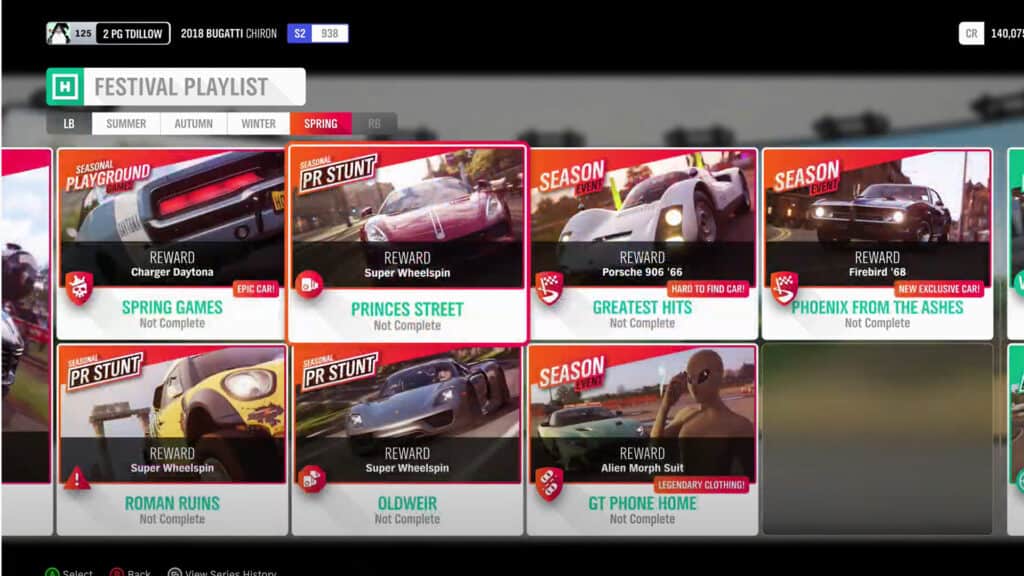 Forza Horizon 4 Series 34 Festival Playlist Spring