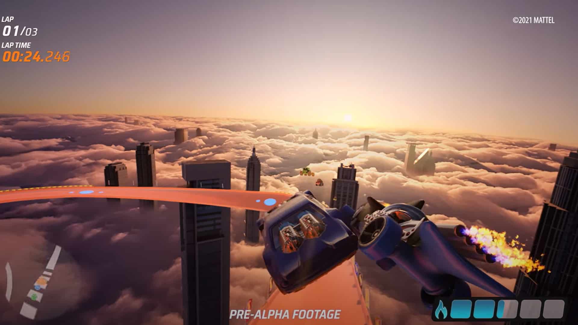 Use your boost to fly in latest Hot Wheels Unleashed gameplay