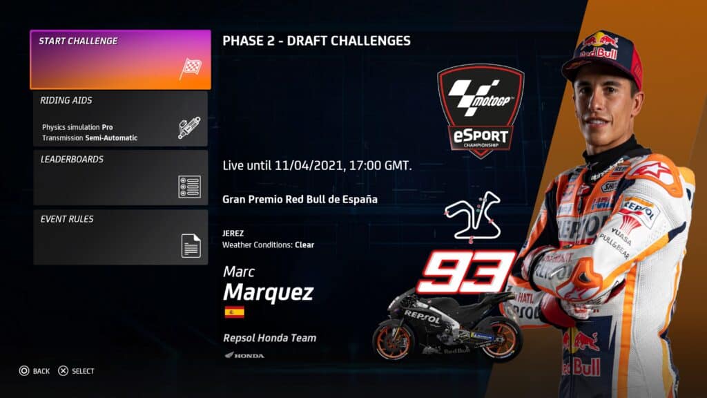 The final MotoGP eSport Championship qualifier is now open