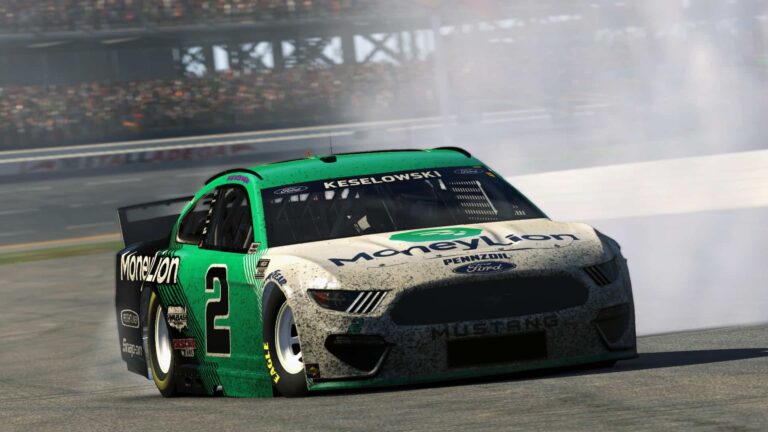 eNPIS: Brad Keselowski uses real skills to take virtual Talladega Trophy