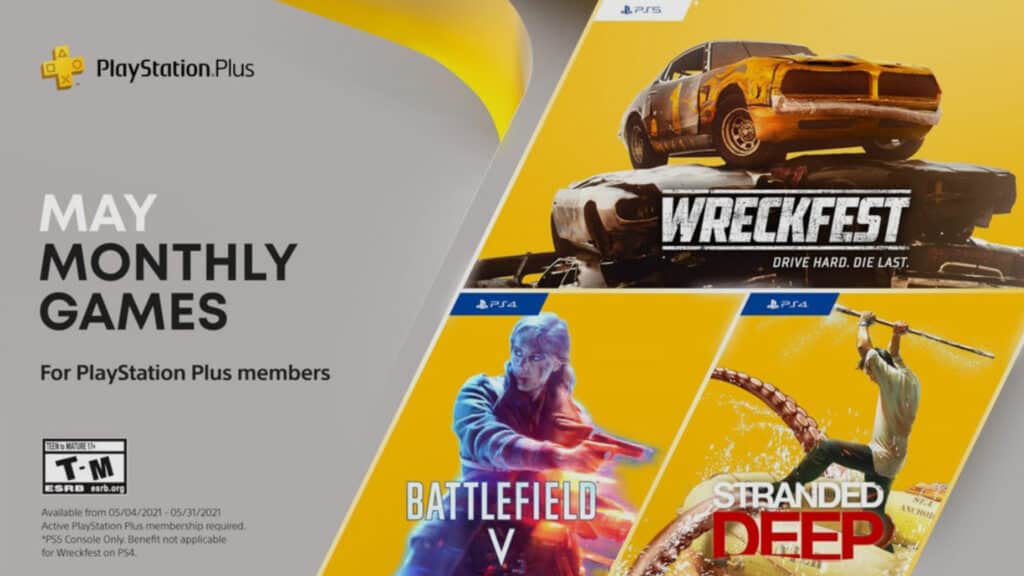 Wreckfest PlayStation Plus May