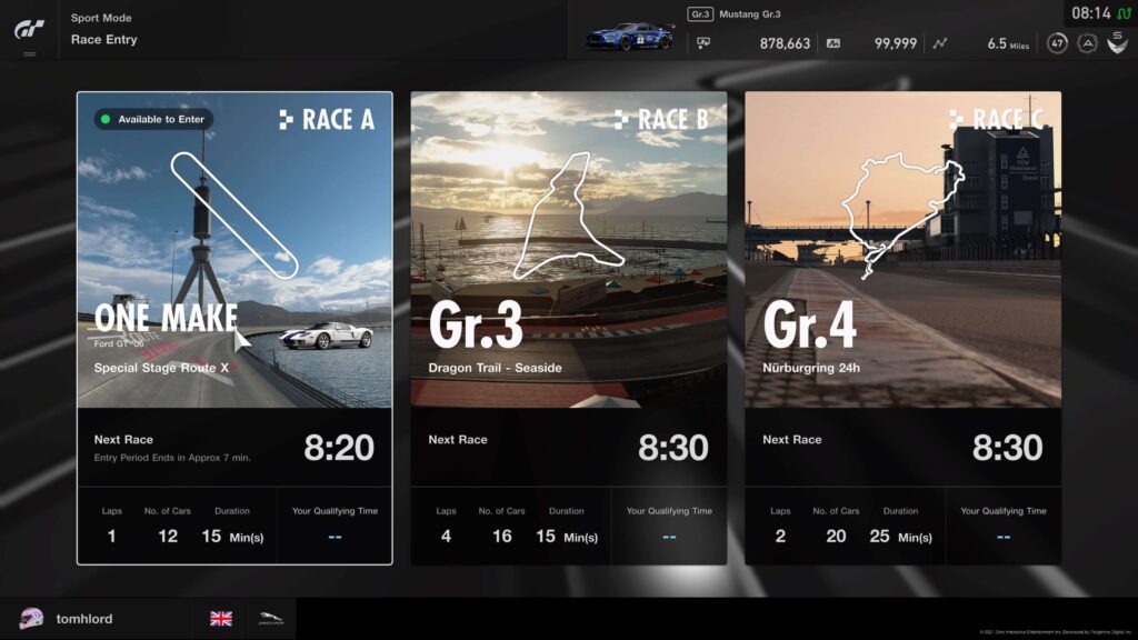 GT Sport Daily Races 17th May 2021