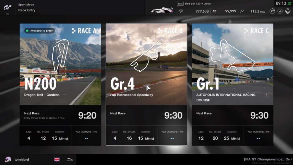 GT Sport Daily Races 24th May 2021