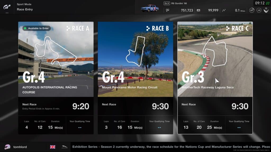 GT Sport Daily Races 10th May 2021