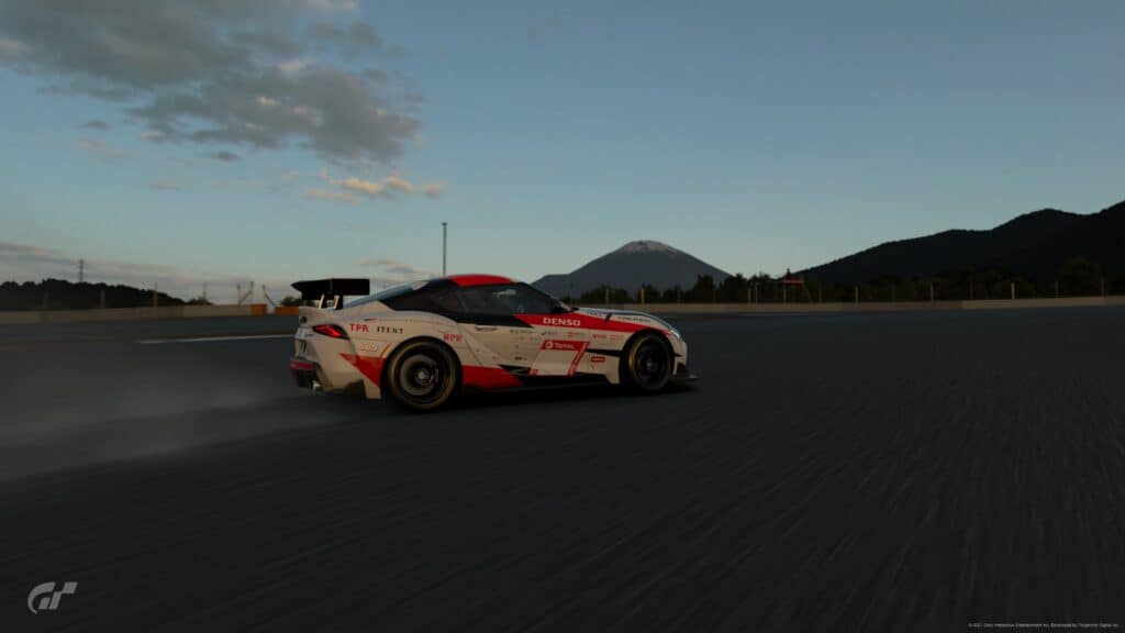 Toyota Supra GT4 race car at Fuji Speedway