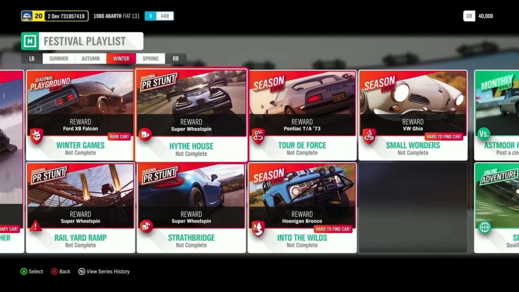 Forza Horizon 4 Series 36 Winter