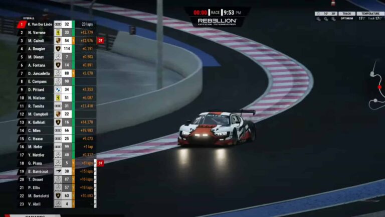 van der Linde scores victory in second Fanatec Esports GT Pro Series race