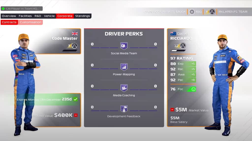F1 2021 Two-Player Career