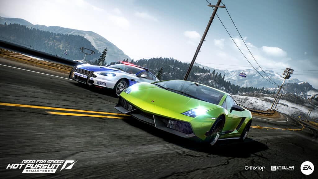 Need for Speed: Hot Pursuit Remastered green Lamborghini Gallardo