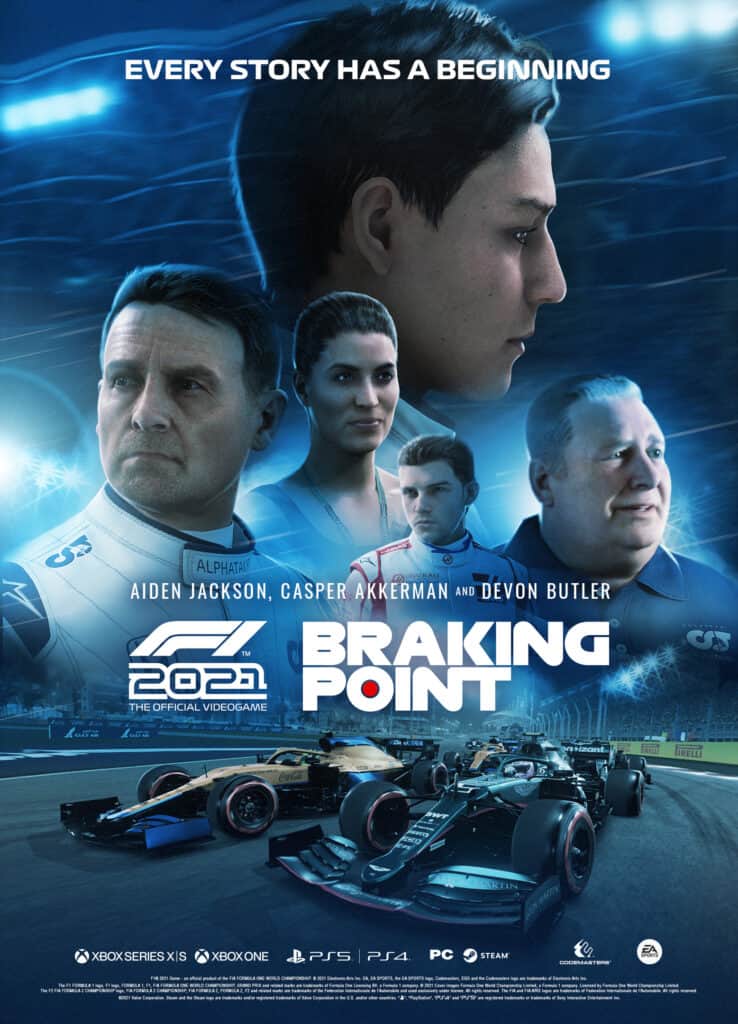F1 2021 Braking Point Poster