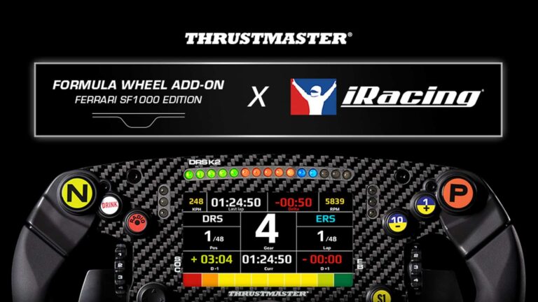 Thrustmaster SF1000 display support added in iRacing Season 3