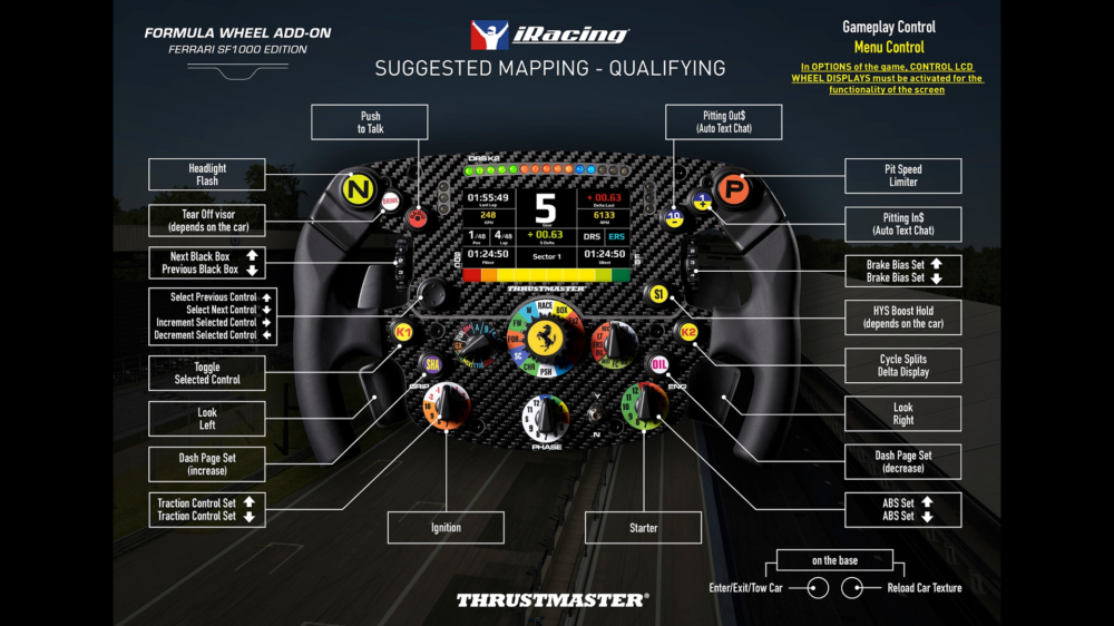 Thrustmaster SF1000 display support added in iRacing Season 3 Traxion
