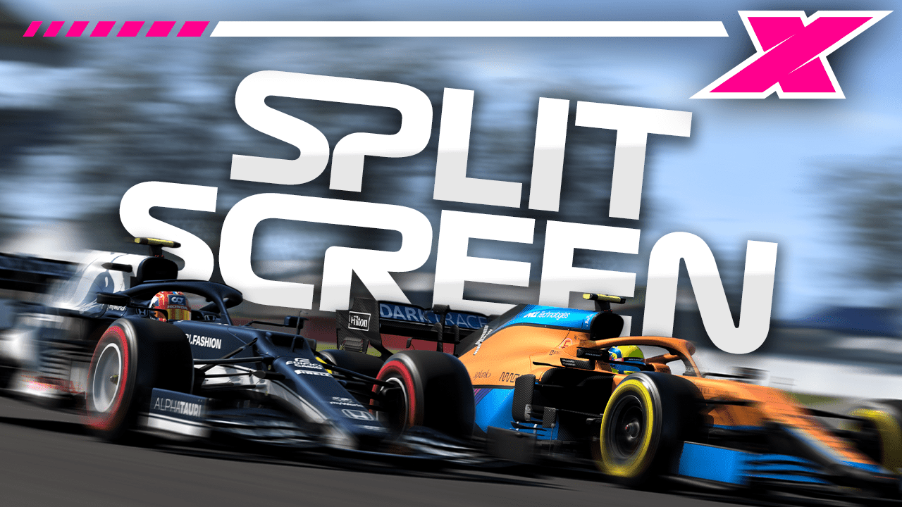 WATCH Professional driving? F1 2021 splitscreen gameplay Traxion
