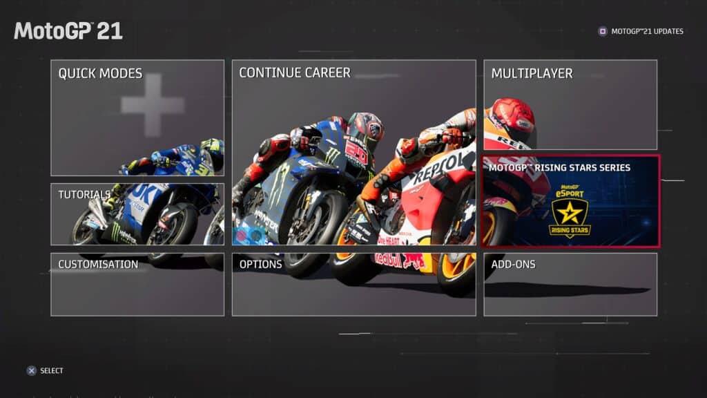 MotoGP eSport Championship Rising Stars Series in MotoGP 21 game