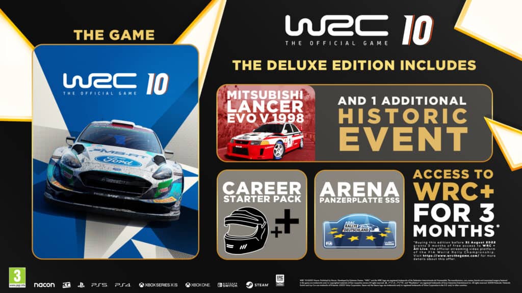 WRC 10 game Deluxe Edition