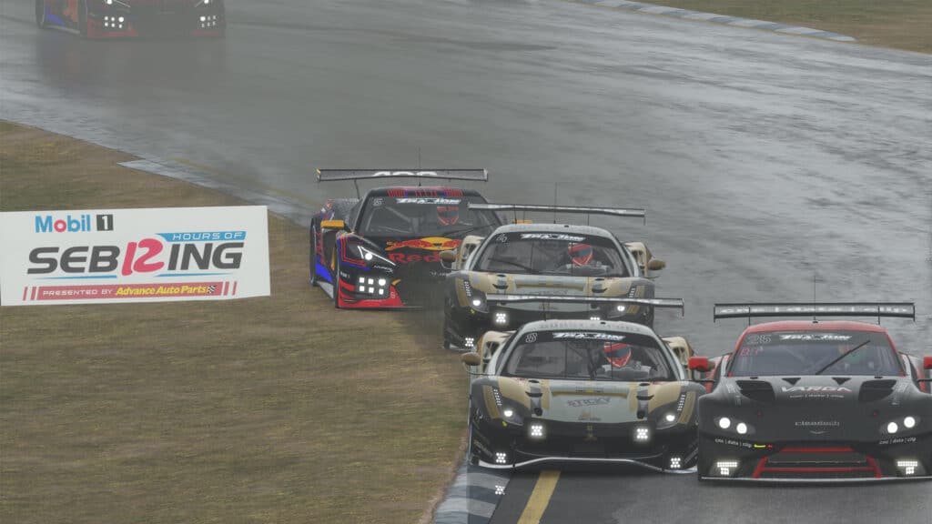 GT Pro Sebring Feature Sprint Race battle