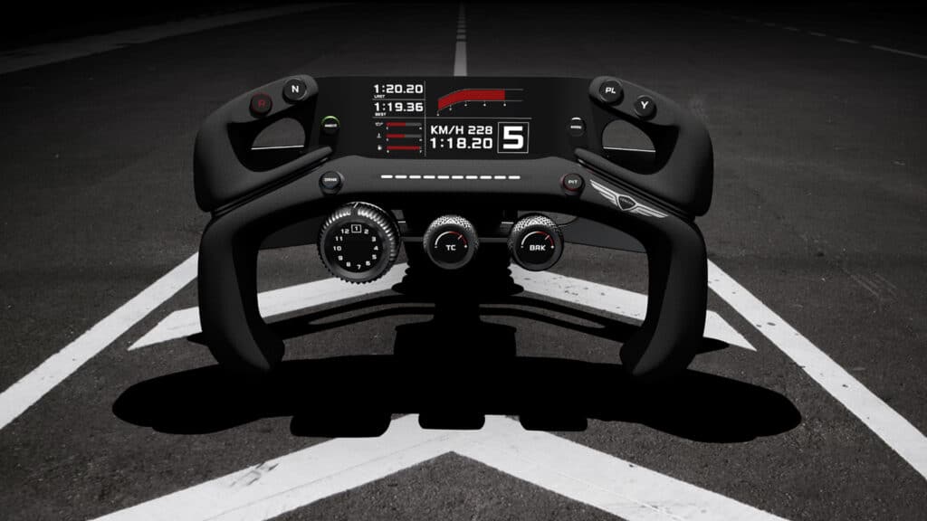 Genesis Gran Turismo steering wheel racing concept