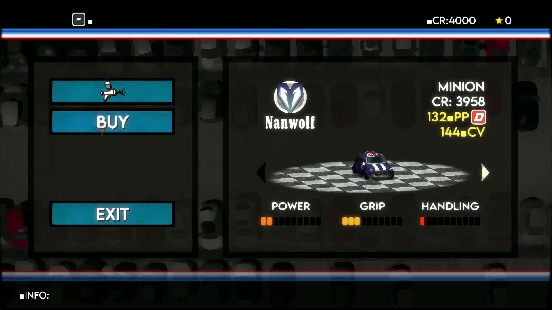 Super Woden GP car select