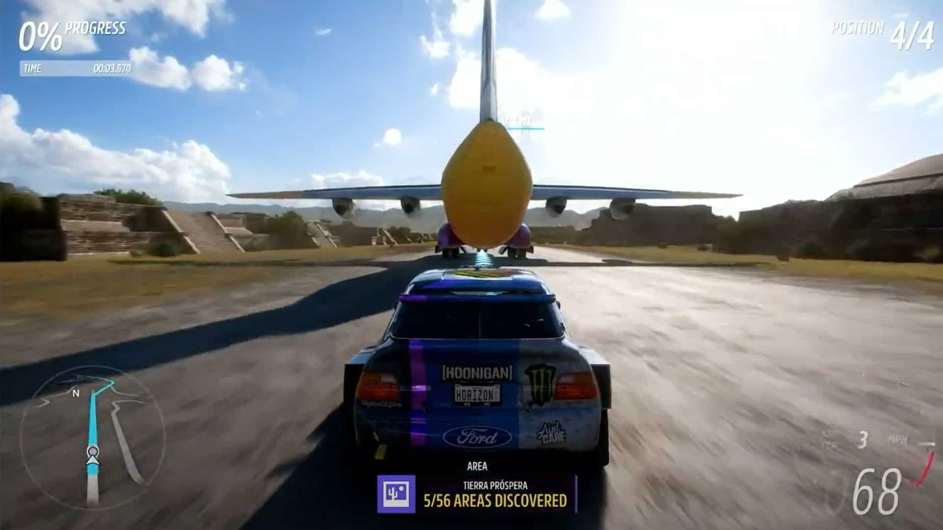 Take on a jumbo jet using Ken Block’s v2 Cossie in a Forza Horizon 5 Showcase