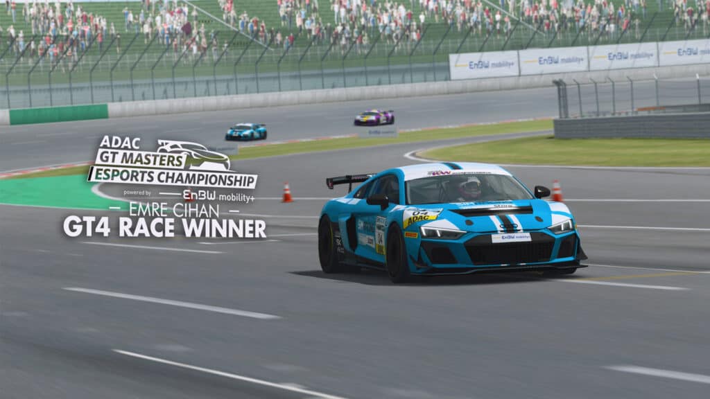 ADAC GT Masters Esports 2021 Round 5 GT4 Emre Cihan wins