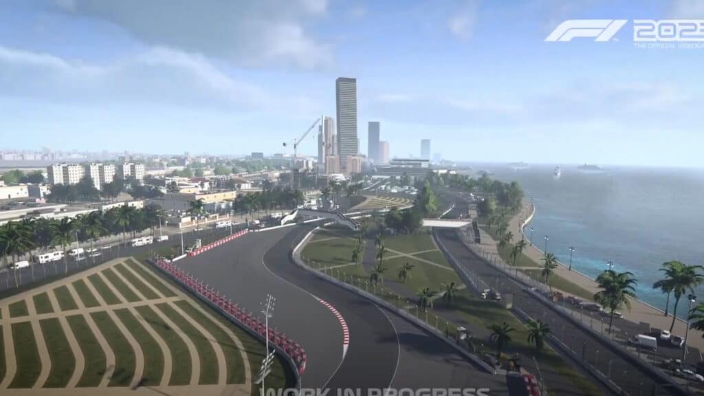 F1 2021 game Jeddah street circuit