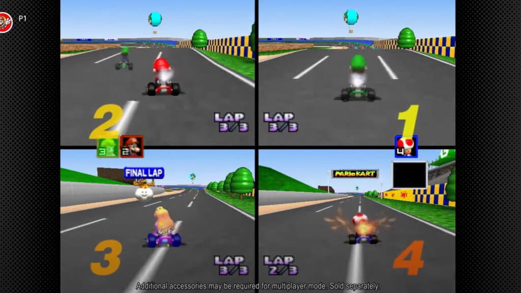 Mario Kart 64 Switch Expansion Pack gameplay