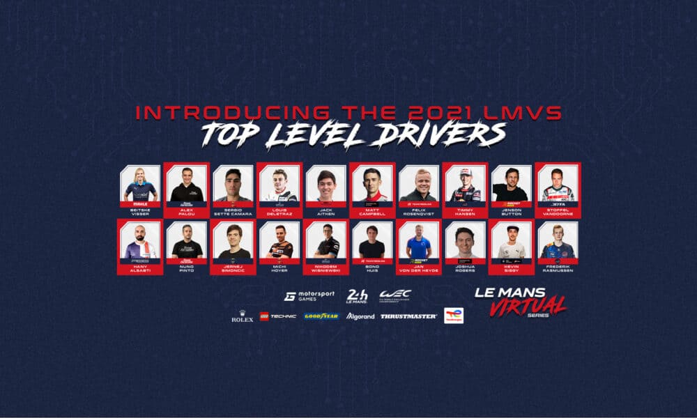 Driver Entry List announced for 2021-22 Le Mans Virtual Series