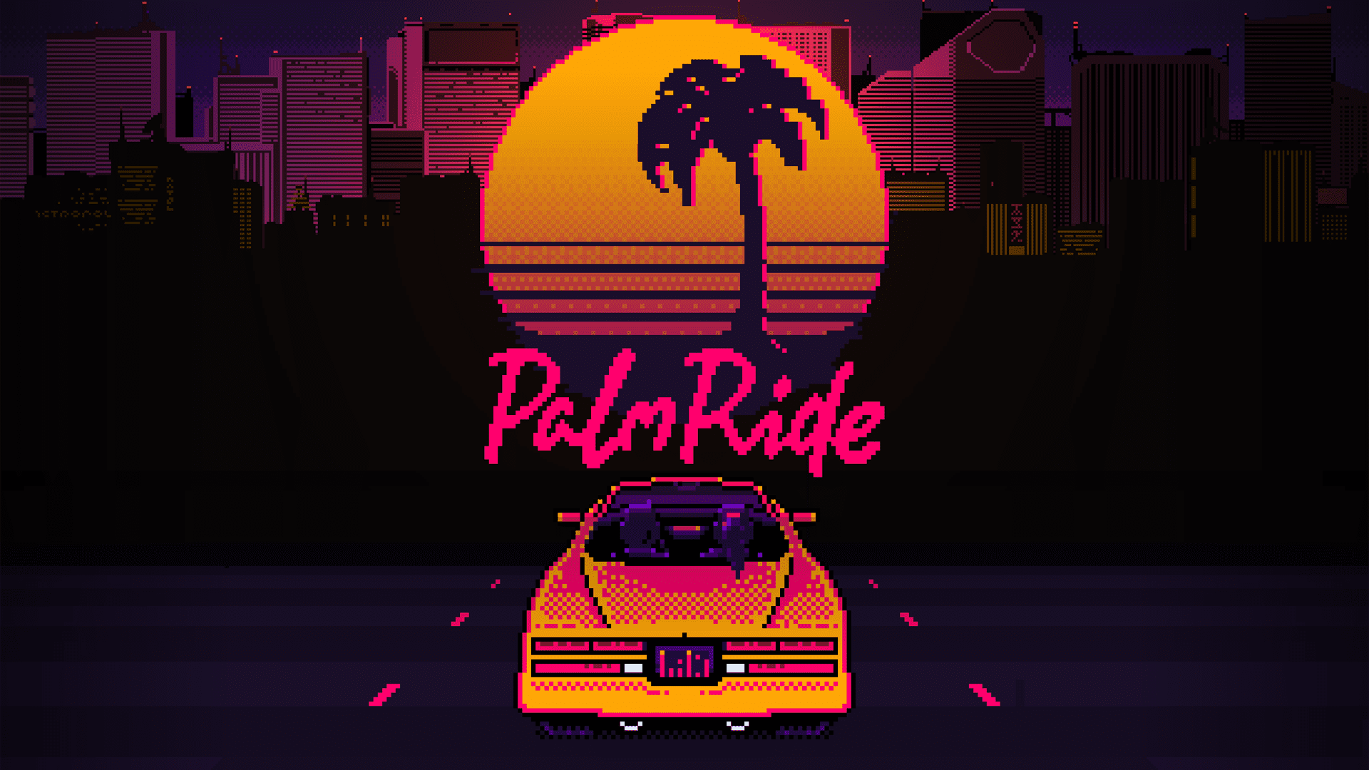 "Retro-futuristic" driving game 'PalmRide' now available on Steam