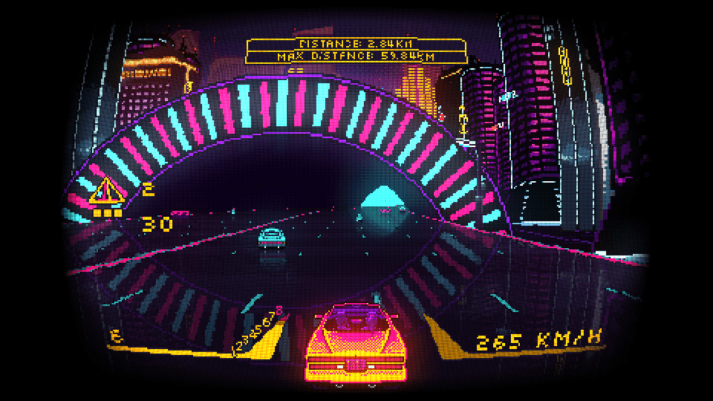 "Retro-futuristic" driving game 'PalmRide' now available on Steam