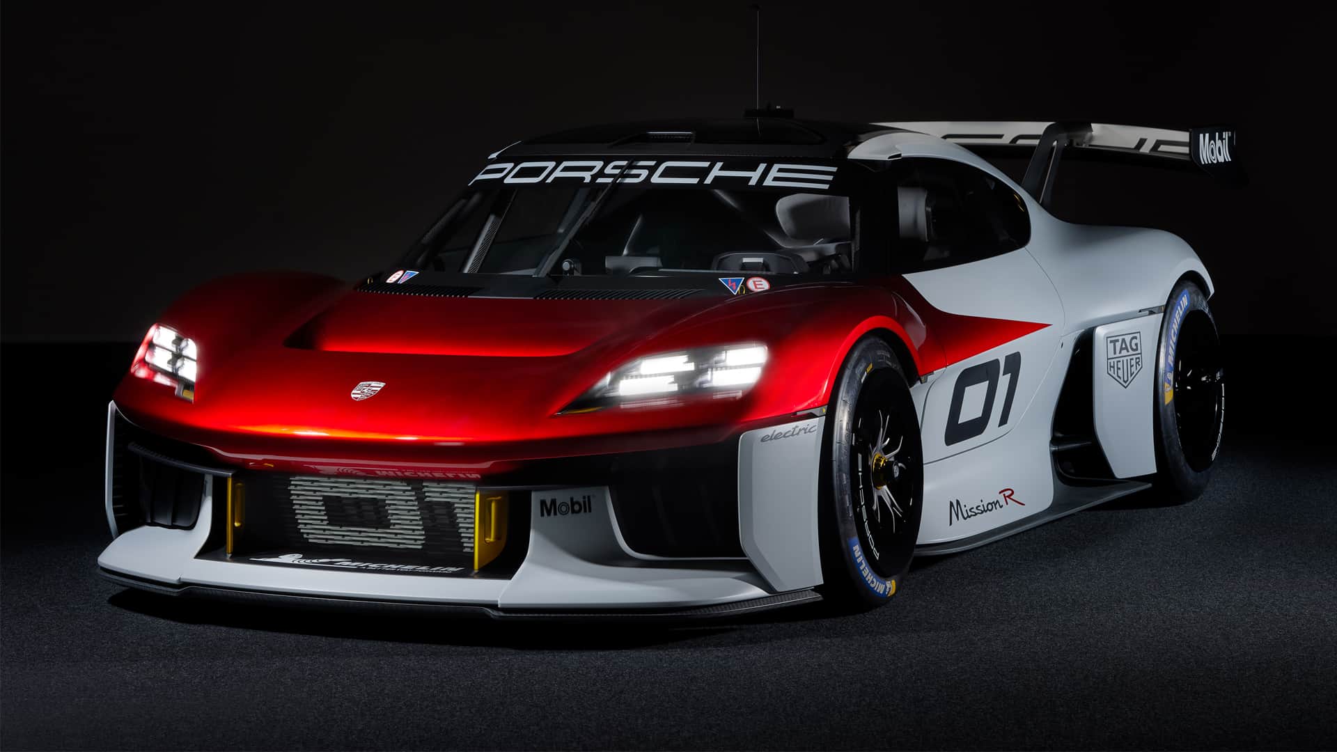 Porsche Mission R electric GT racing car concept