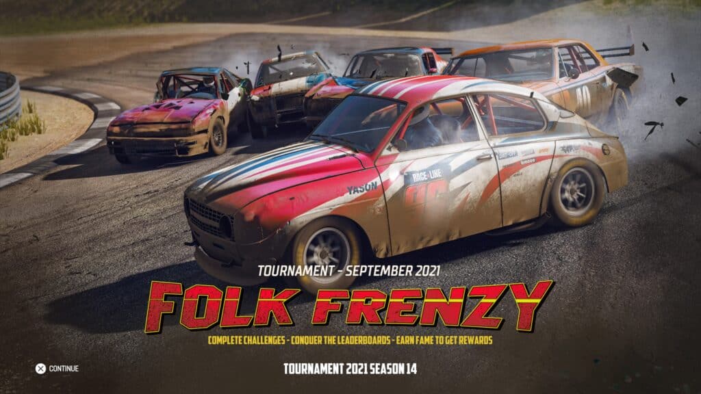Wreckfest Folk Frency Tournament Update