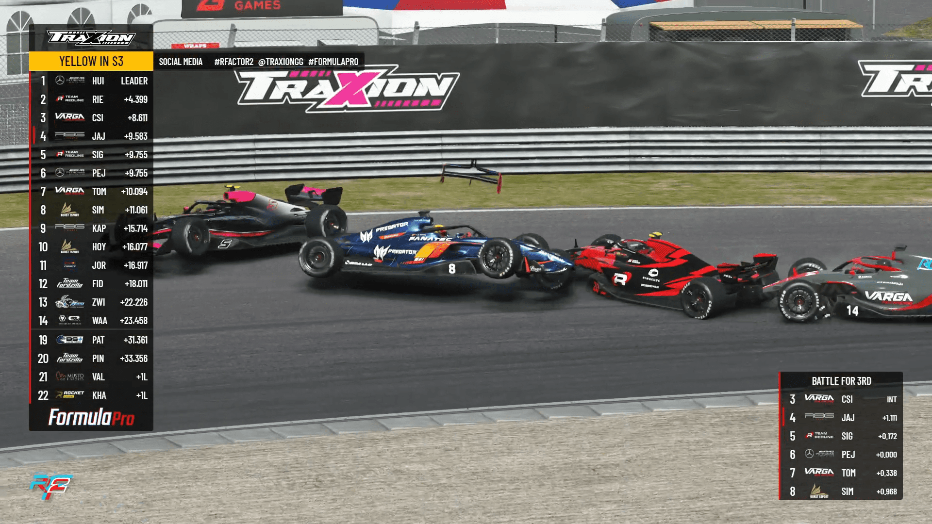 Formula Pro Series Zandvoort crash