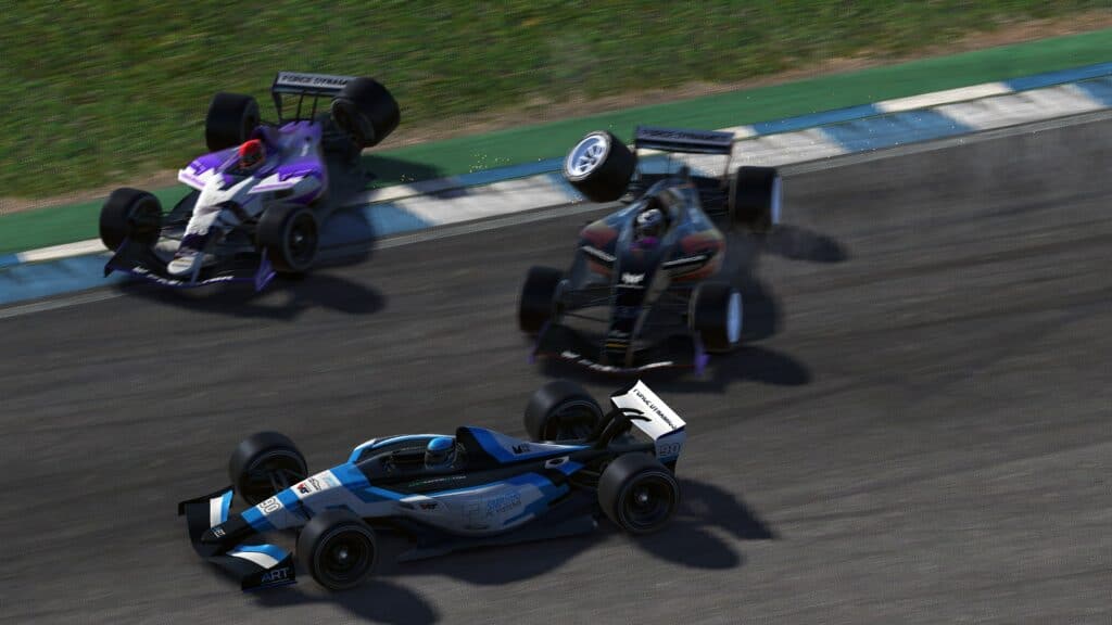 iRacing Dallara GP- huge crash!