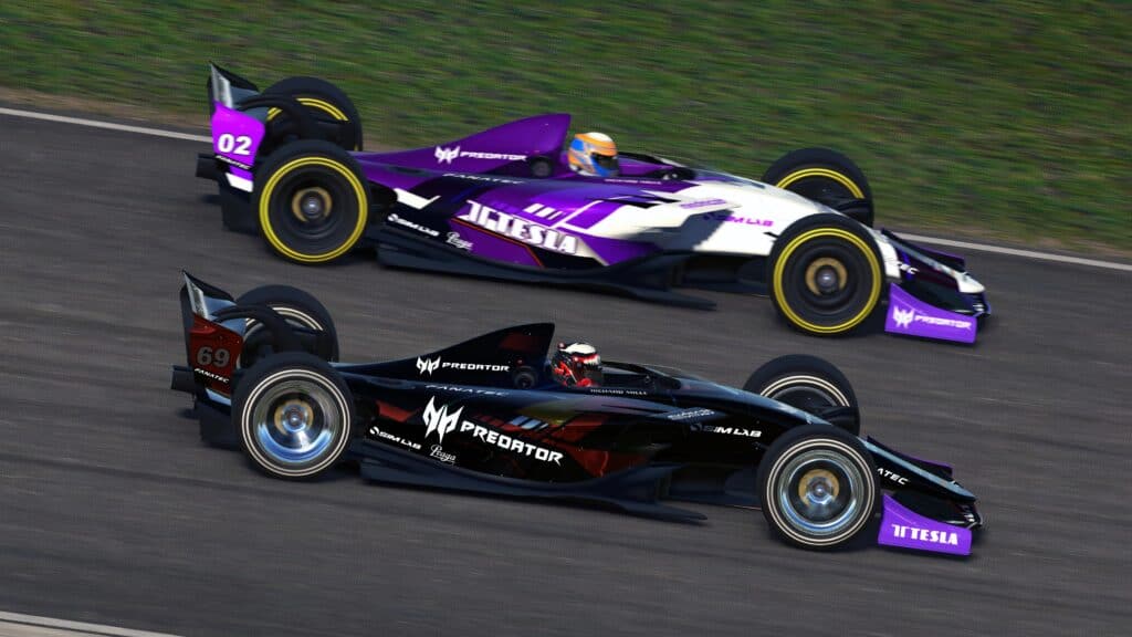 iRacing Dallara GP - cars battle side-by-side