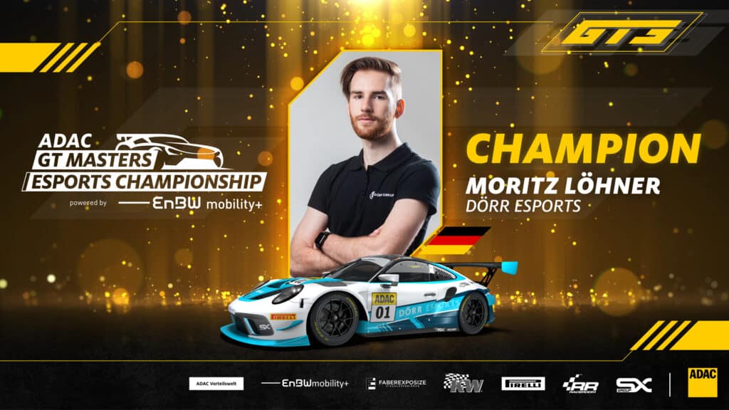 ADAC GT Masters Esports Championship 2021 Moritz Löhner champion