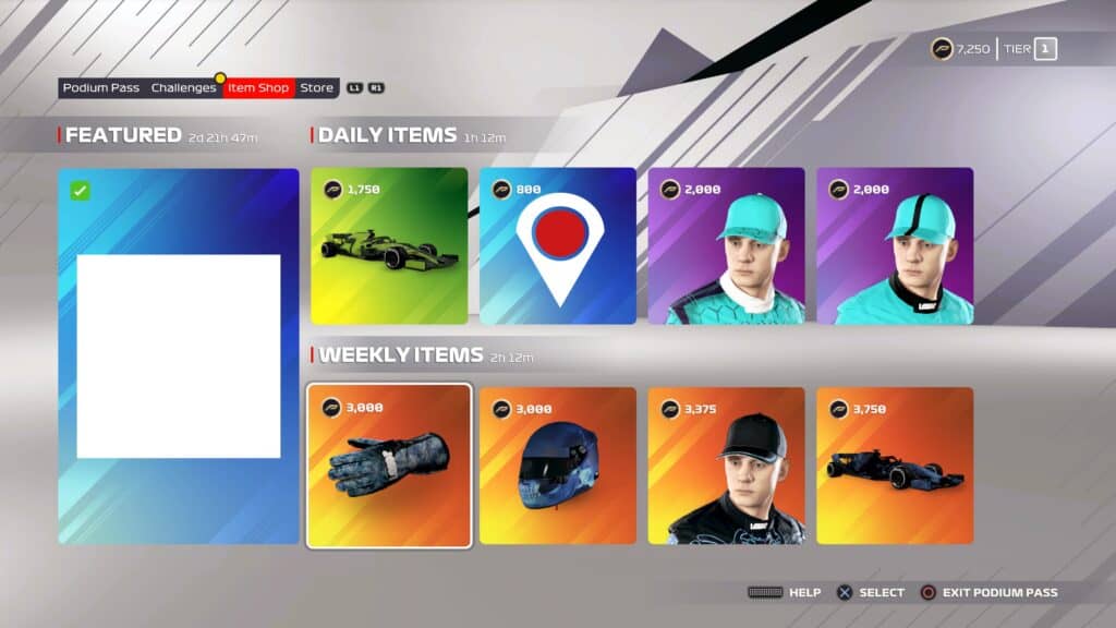 F1 2201 Halloween phantom items